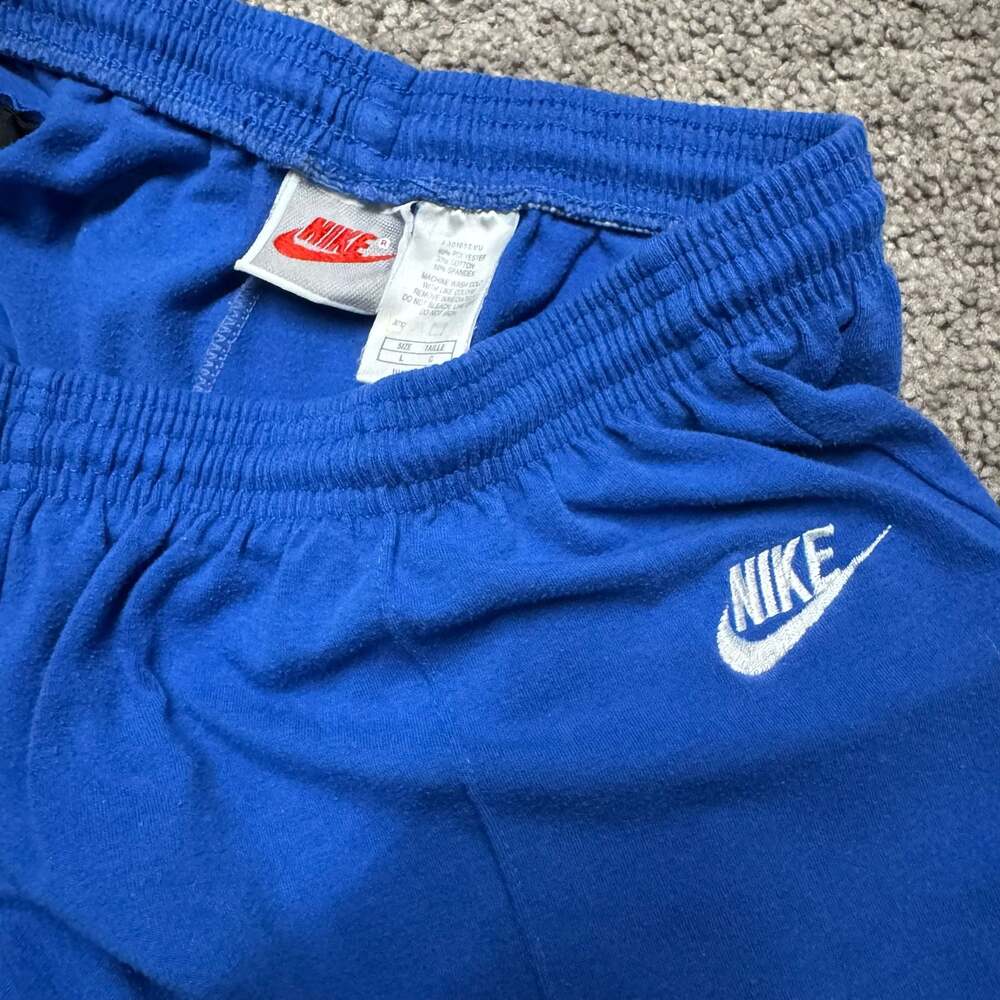 Vintage Nike Royal Blue Athletic Sweatshorts with Embroidered Logo